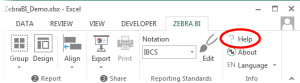 Zebra BI for Excel - Help