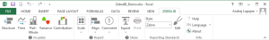 Zebra BI ribbon in Excel 2013